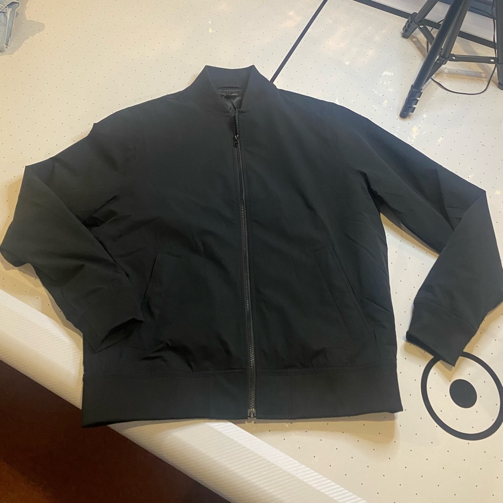Banana Republic Black Bomber Jacket Casual Zip-Up